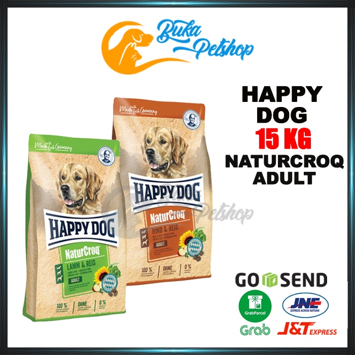 HAPPY DOG NATURCROQ ADULT BEEF 15KG NATURCROQ ADULT LAMB 15KG