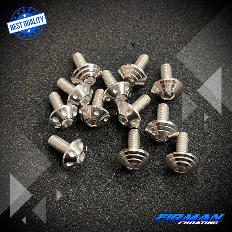 Probolt baut dek dasboard pijakan kaki mio sporty smile garnis (Harga 6biji)