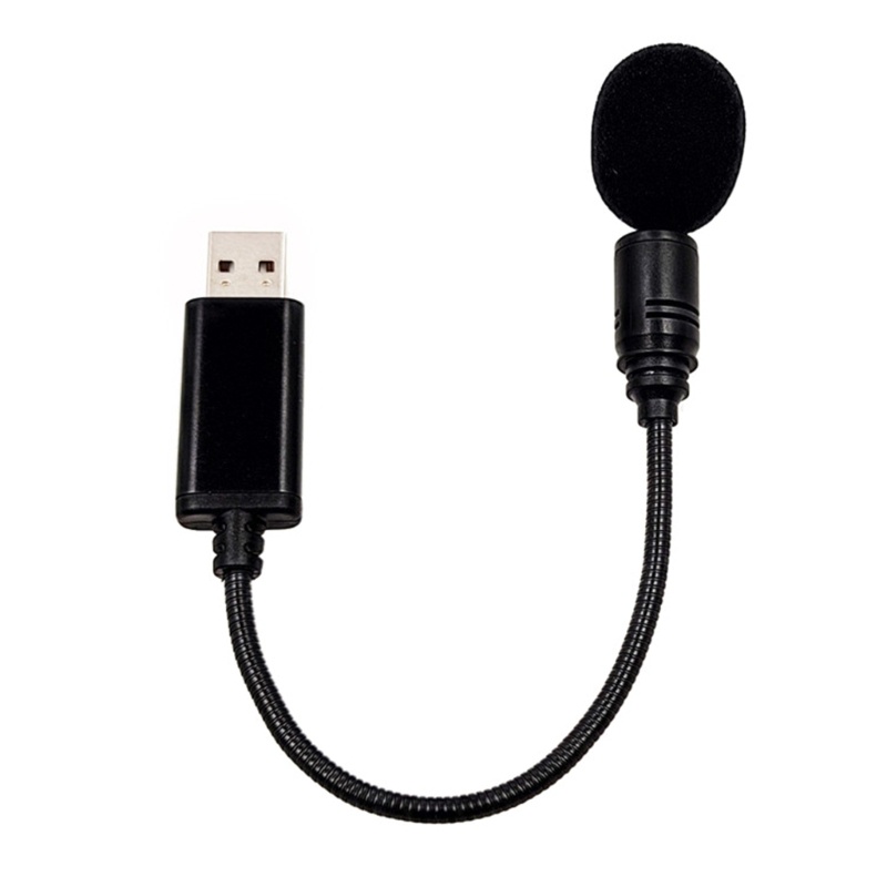Zzz Mikrofon Mini USB2.0 Portable Adjustable MIC Adapter Untuk Laptop/Notebook