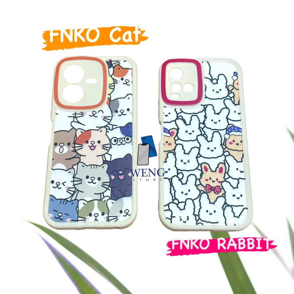 Case Oval Fnko Motif Kucing For Xiaomi Redmi 9A 9C 10A 10C Iphone XR 11