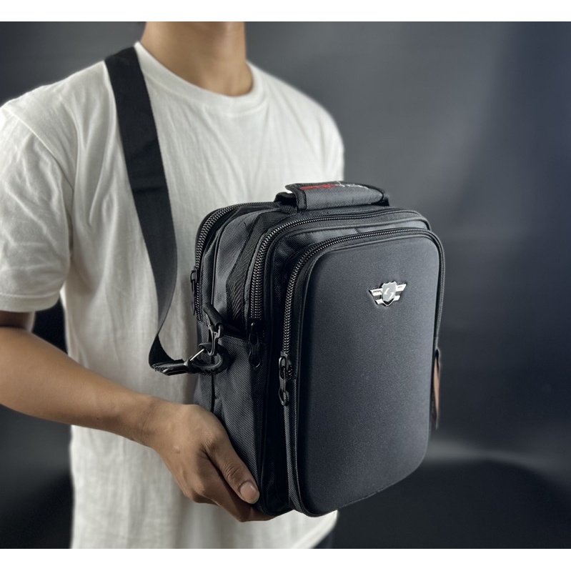 Tas Selempang Pria Merk SANTER 11&quot; iNCHI Polos Tas Selempang Pria Terbaru Tas Selempang Pria  Dewasa