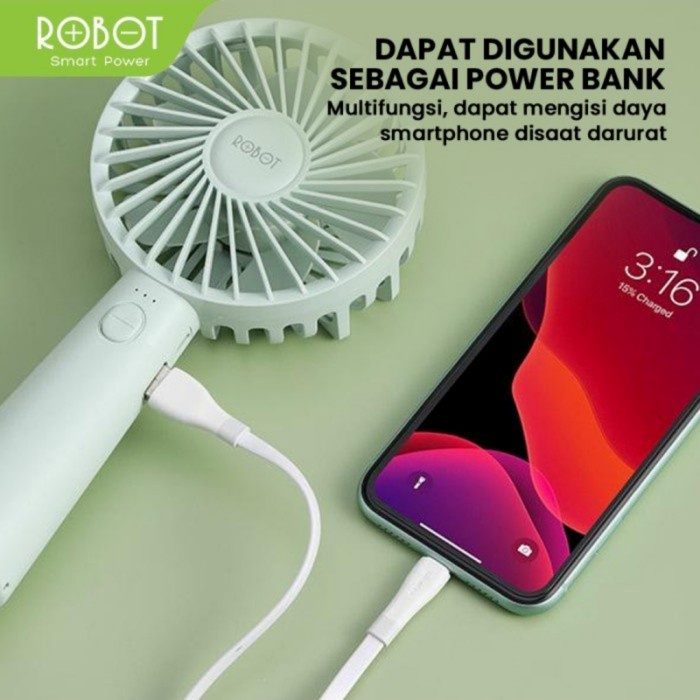 Robot RT-BFS1 Mini Fan Portable Emergency - Kipas Mini Robot RT BFS1 Ori