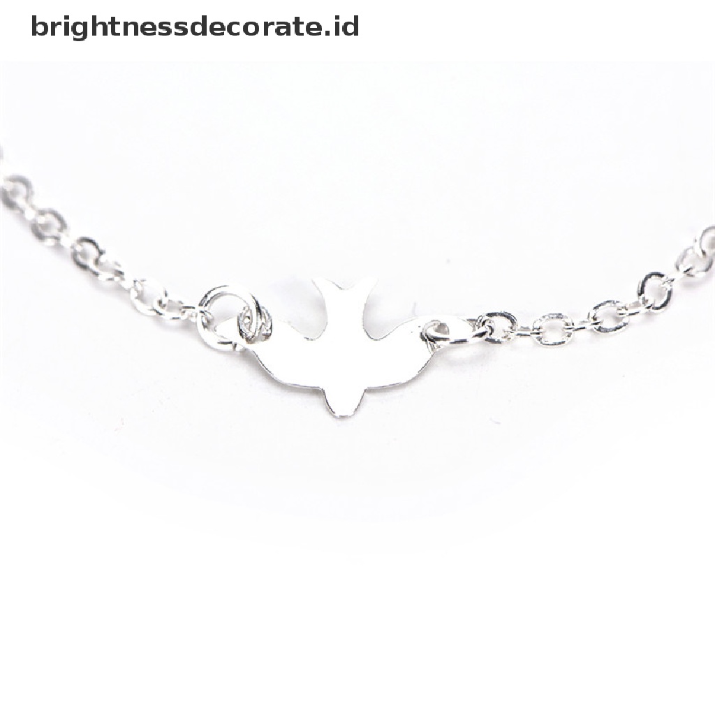 [Birth] Tiny Peace Dove Bracelet Soar Flying Birds Bracelet Gelang Burung Walet Lucu [ID]