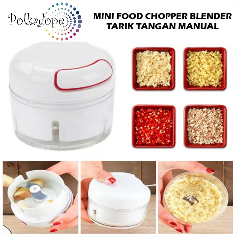 	 Blender Tangan Mini Speedy Chopper Tarik Penghancur Gilingan Bumbu - Blender Mini	