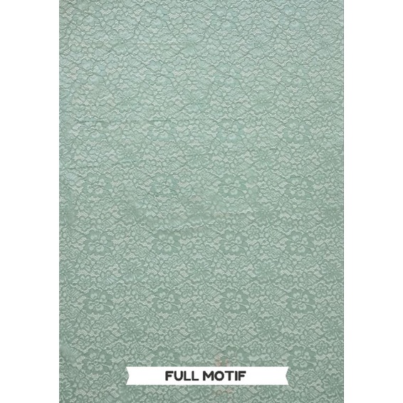 KAIN BRUKAT LACE MOTIF BUNGA DAN BUNGA SALUR ( HARGA PER SETENGAH METER)