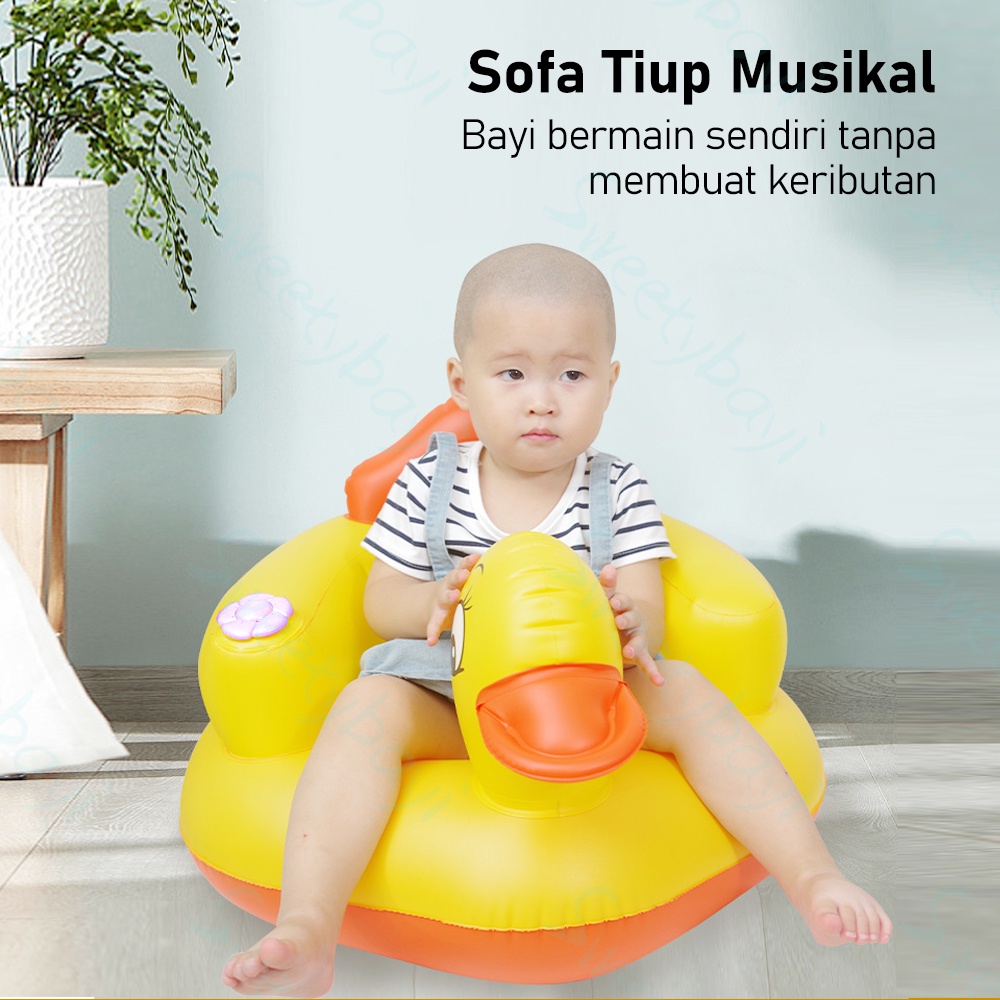 SweetyBayi Sofa kursi bebek angin bayi balita Tempat duduk belajar duduk bayi