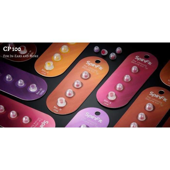 Spinfit Cp 100 Cp100 Silicon Tips Bass Enhancer Eartips