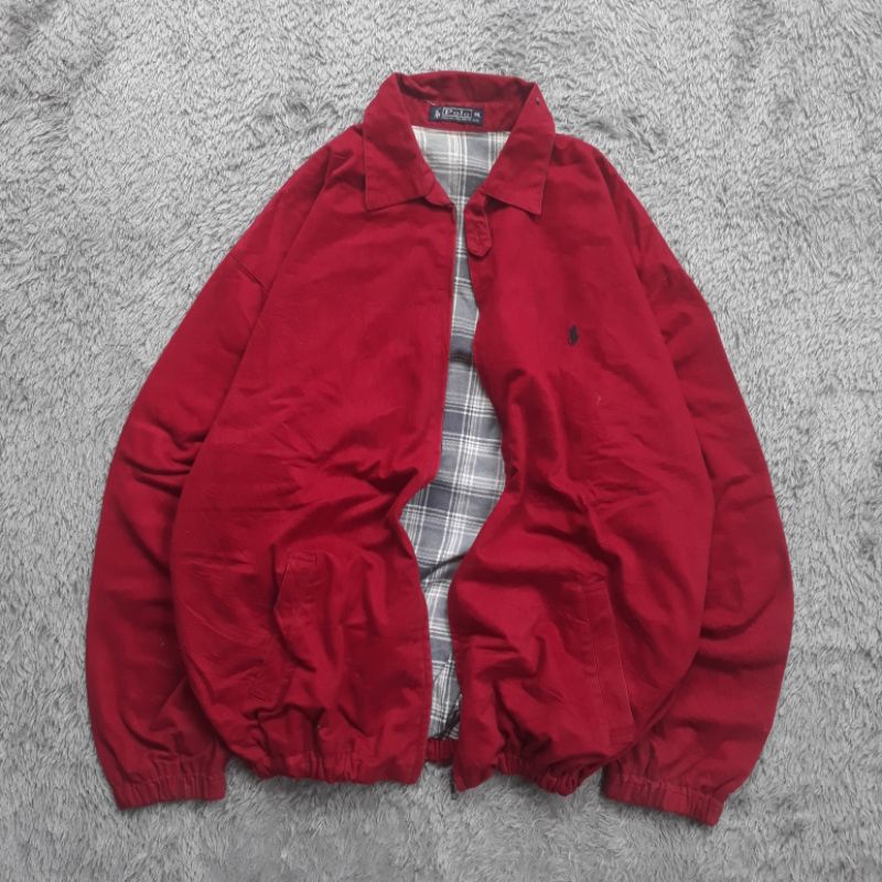 Polo harrington jacket with inner tartan