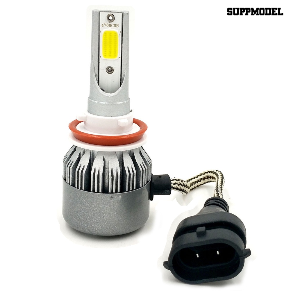[SM] 2pcs H8 H9 H11 1200W 6000K Super Terang Lampu LED Mobil Kendaraan Headlight Bulb