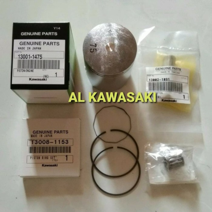 piston kit piston seher B75 plus bearing laher bambu ninja r rr ORI