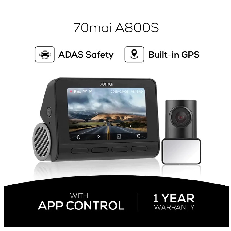 70MAI Dash Cam Pro Plus A800s 4K Car DVR Mobil GPS ADAS Kamera Camera