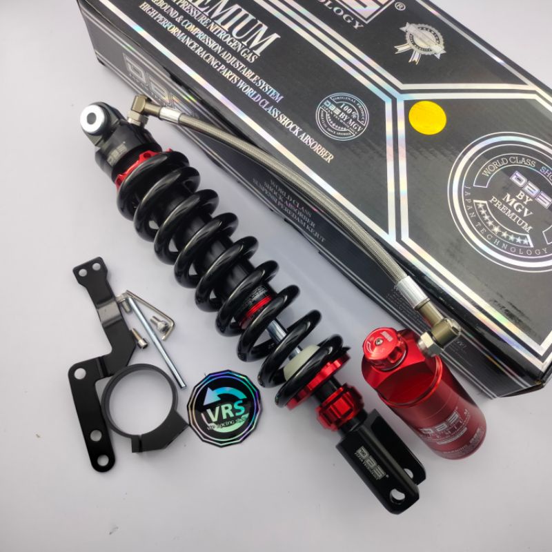 monoshock KLX 150 tabung pisah klik fungsi shock DBS-922 Premium skok belakang tabung pisah klx harg