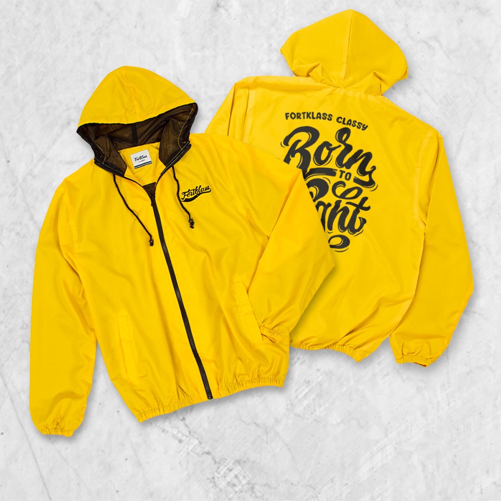 FORTGLASS Windbreaker FIGHT Outerwear Unisex Windbreaker Jaket Pria