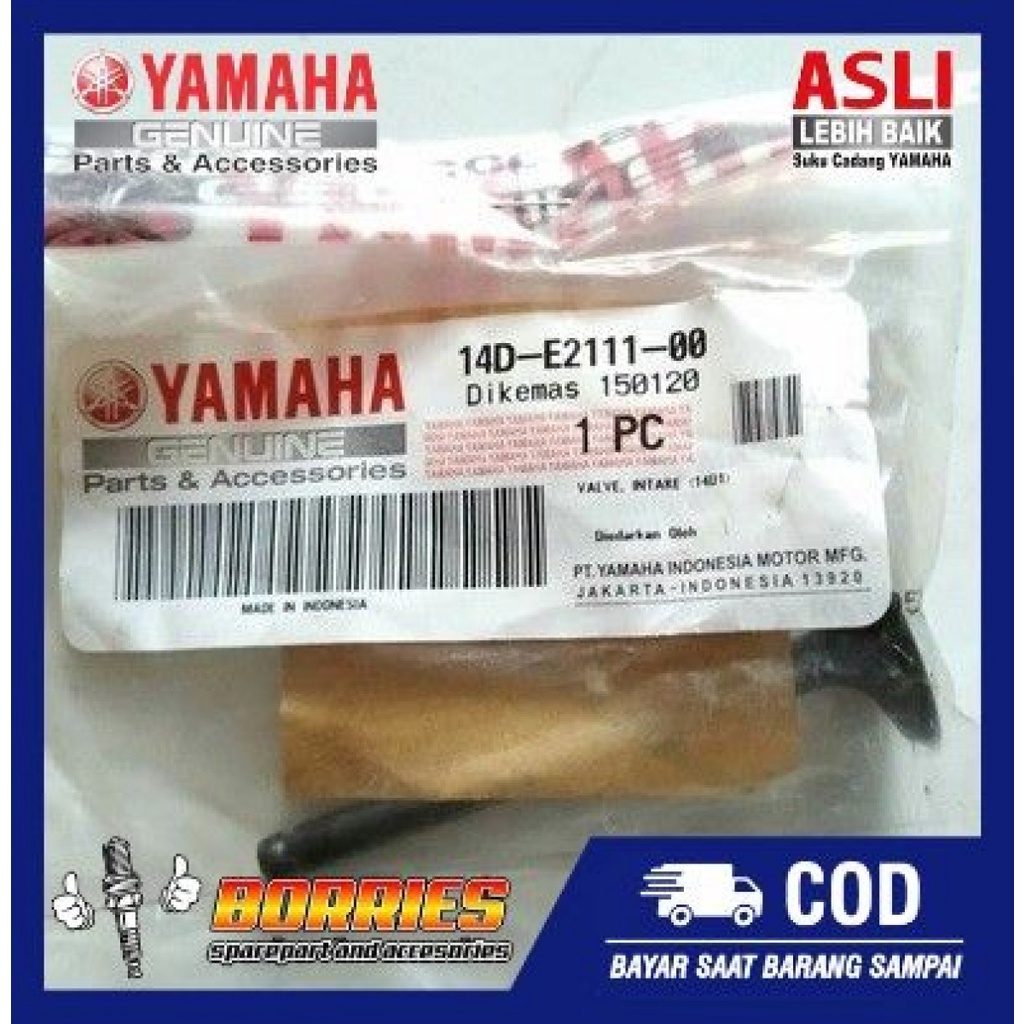 Klep IN Mio Mio Soul Nouvo Fino 14D-E2111-00 Yamaha Genuine Parts