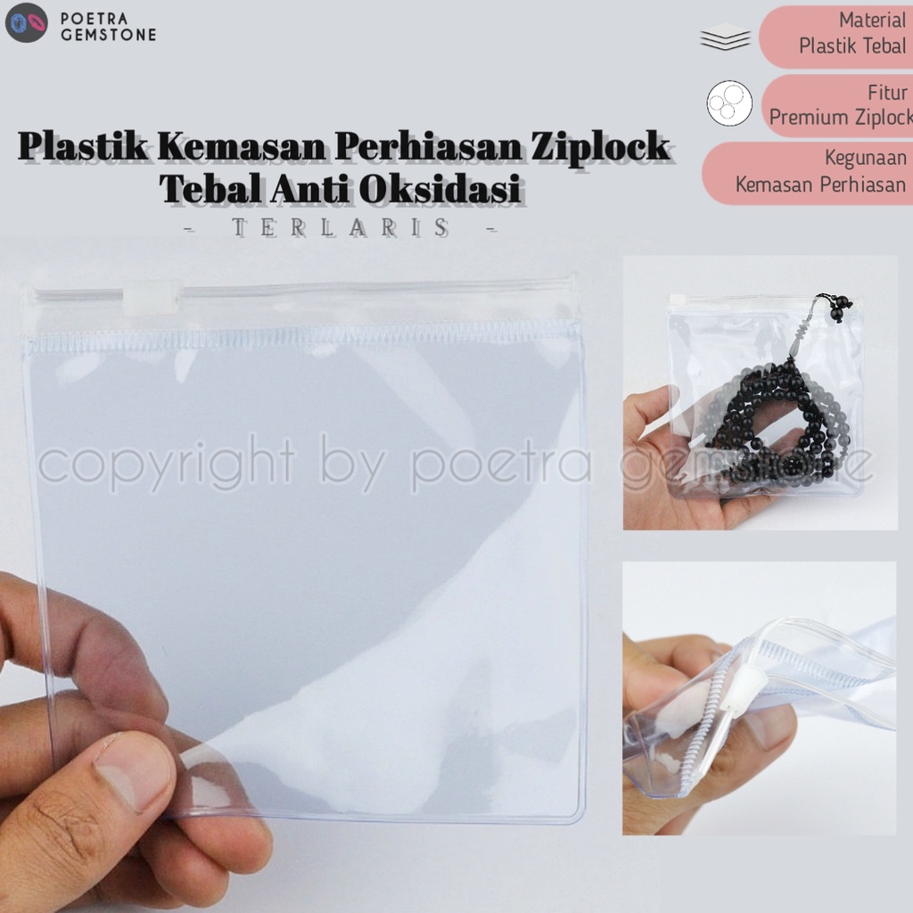 Plastik Klip Mika Tebal Ziplock Kemasan Accessories Perhiasan Permata Jewelry Satuan