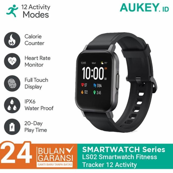 TERMURAH Smartwatch Aukey Fitnes Tracker 12 Activity Jam Tangan Waterproof SMART WATCH PRIA/SMART WATCH WANITA/SMART WATCH ANAK