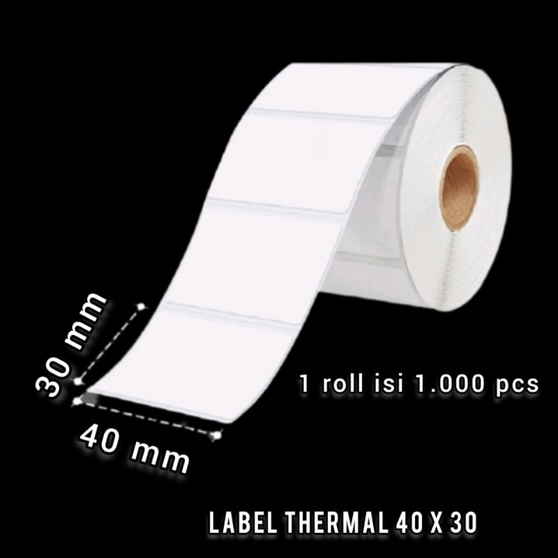 

LABEL STICKER THERMAL 40x30 mm ISI 1.000 PCS
