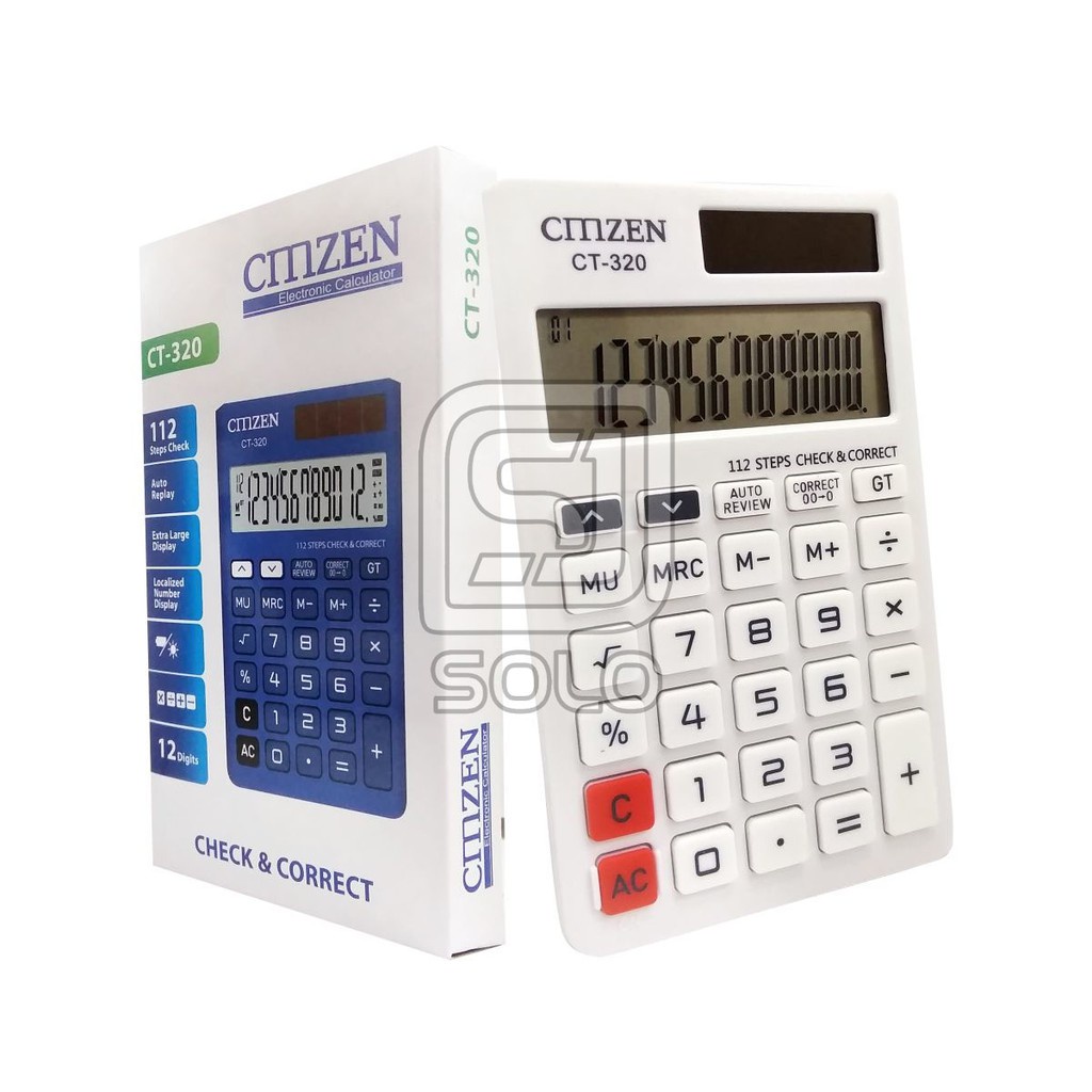 

Kalkulator Mini 12 Digit CMZEN CT-320 Calkulator CMZEN Colorful CT-320 mirip citizen