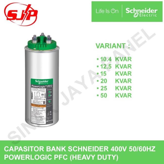 Kapasitor Bank Schneider 400V Powerlogic Pfc 10/12.5/15/20/25/50 Kvar