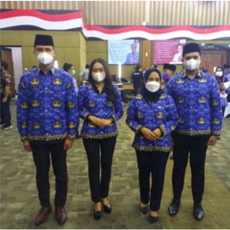 BAJU BATIK KORPRI TERBARU KATUN 40S TEBAL HALUS LEMBUT FOURING AND TAMPA FOURING
