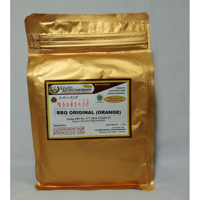 

cusss order] Bumbu Tabur Serbaguna Murah Halal BBQ original orange 1000 gr / 1 kg