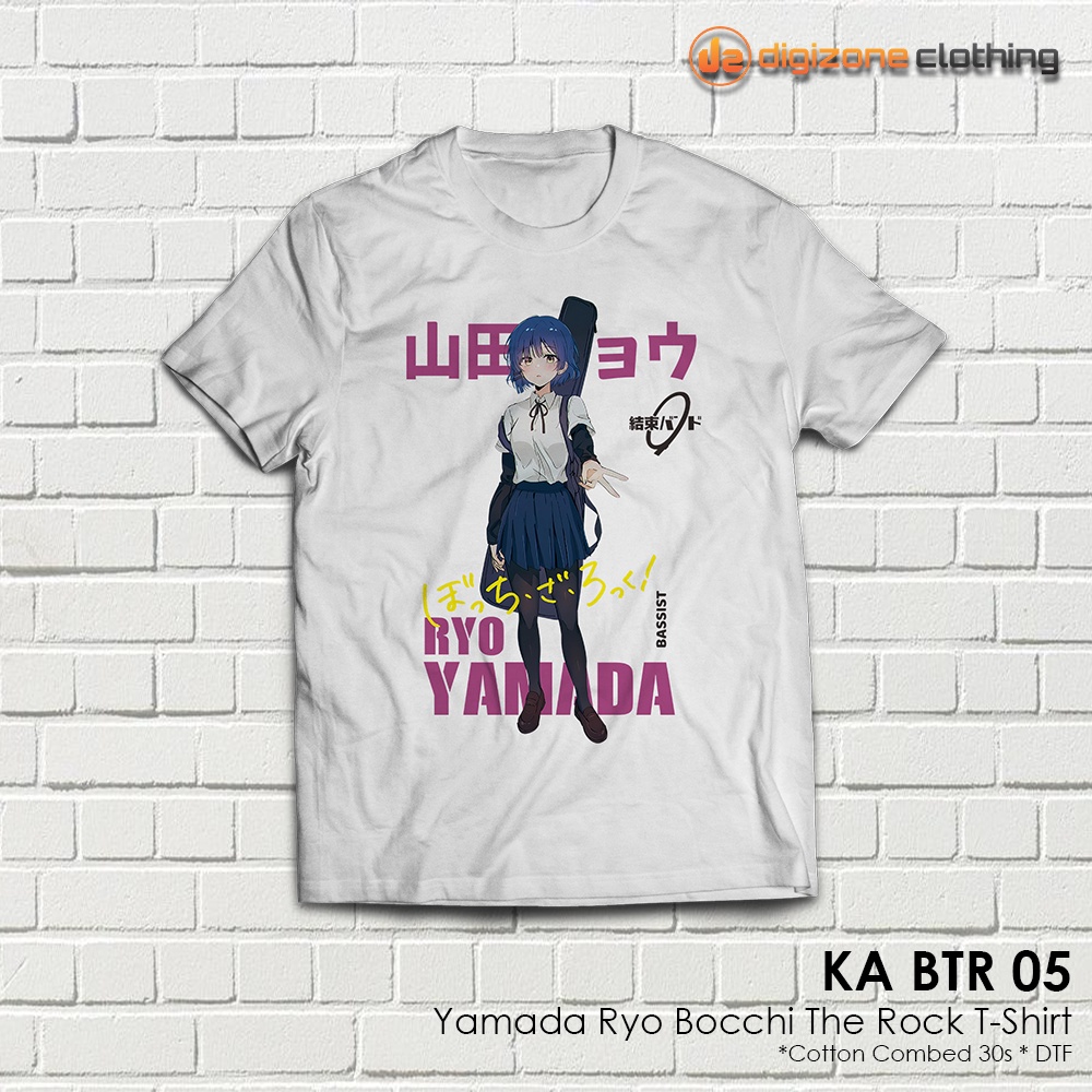Kaos Anime Bocchi The Rock Kessoku Band Yamada Ryo Bassist KA BTR 05