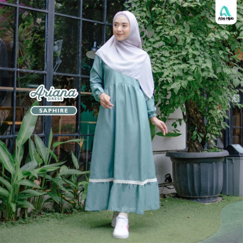 Ariana Dress by Afas Hijab Gamis Daily Kondangan