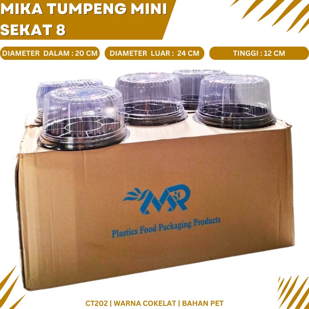 Mika Tumpeng Sekat 8 Mika Sekat 8 (Isi 10 Pcs-CT202)