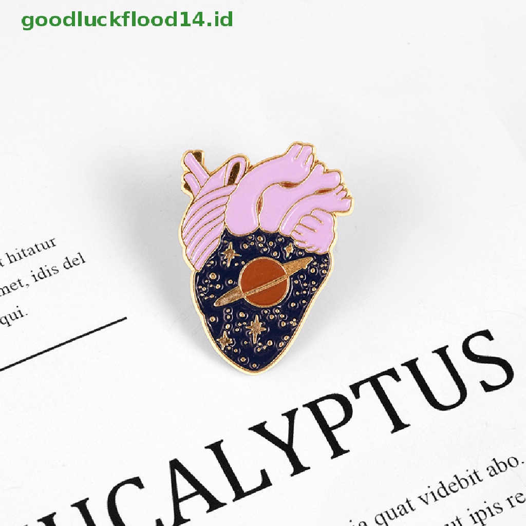 [GOOGFOUR] Kartun Pin Organ Khusus Lencana Mode Anatomi Enamel Pin Brain Bros Hadiah [TOP]