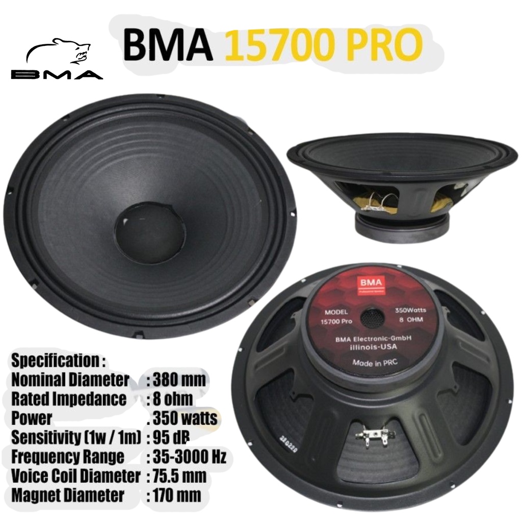 Speaker Komponen BMA 15700 Pro Spiker BMA 15700 Pro Speker BMA 15700