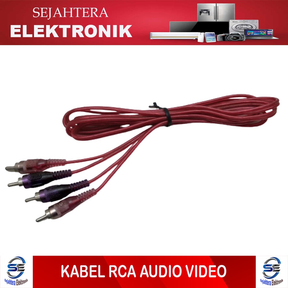 Kabel RCA Audio Video Panjang 3 meter / Kabel RCA Audio Video
