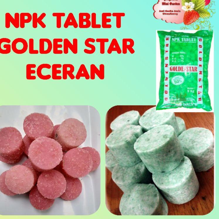 【flashϟsale】 Pupuk npk tablet golden star isi 50 biji