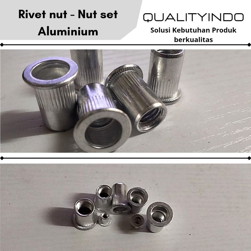 Rivet nut aluminium M8 Nutset aluminium M8 Mur rivet aluminium M8