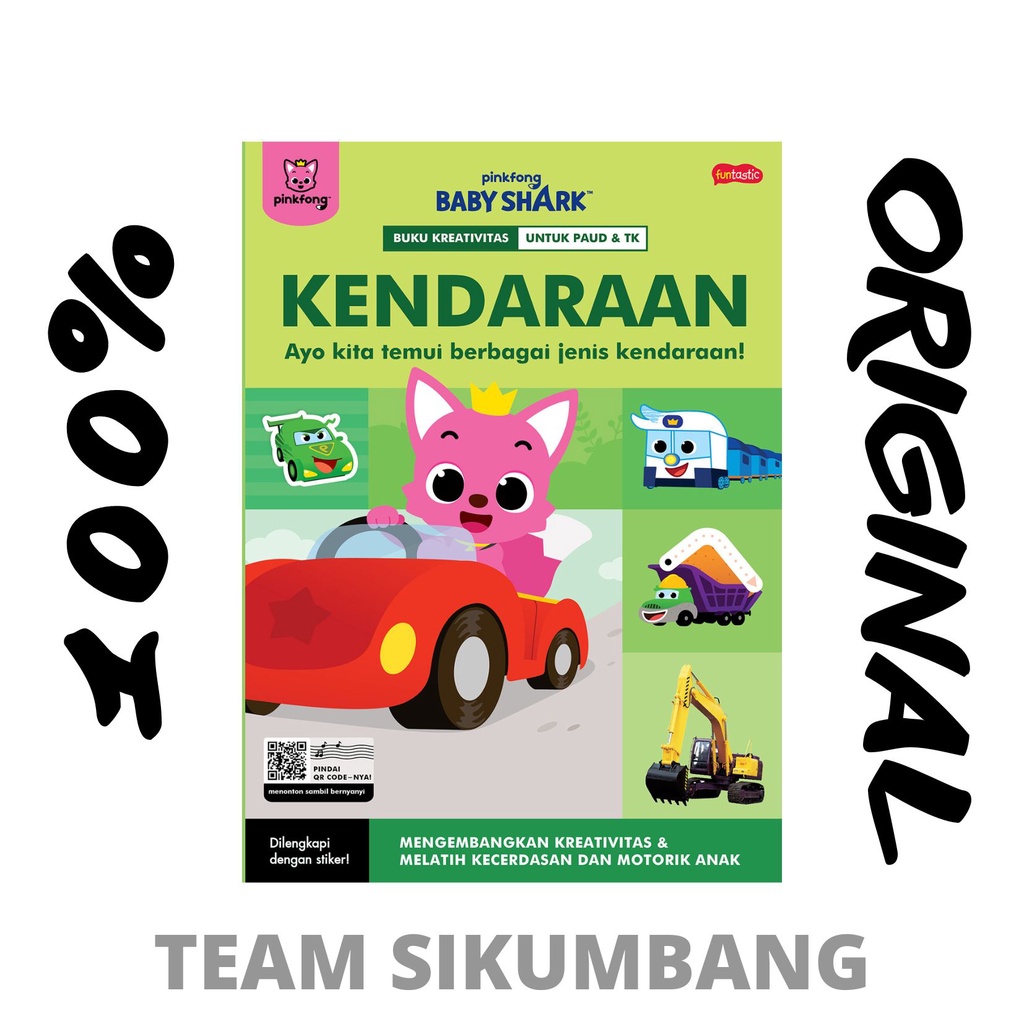 Buku Pinkfong Baby Shark - Buku Kreativitas Buah