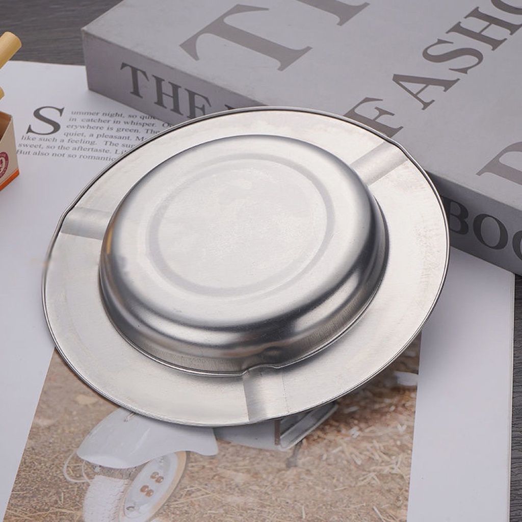 ☀INDOLAND☀ ASBAK ROKOK 12CM STAINLESS / ASBAK / ASBAK ROKOK / ASHTRAY R863