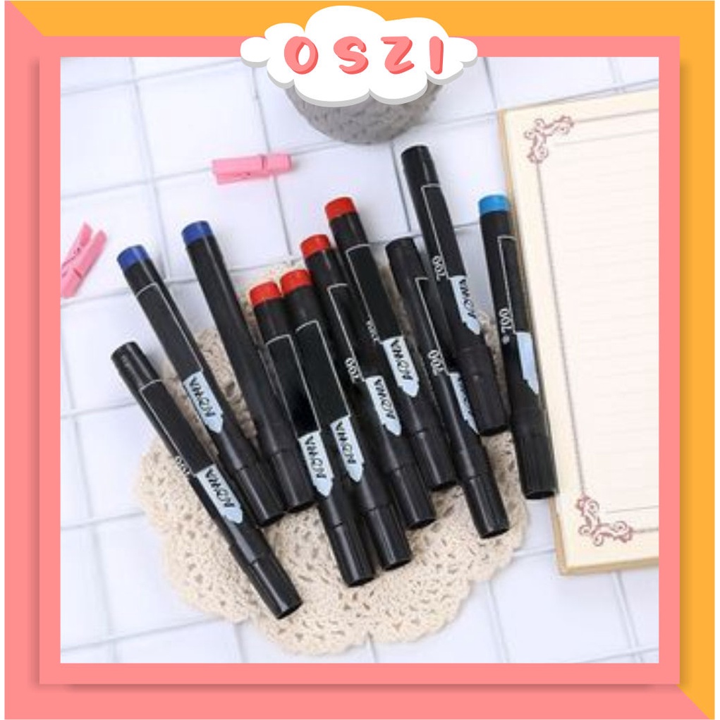 

❄ OSZI ❄ Spidol Permanent Spidol Hitam Biru Merah Permanent Marker Spidol S051