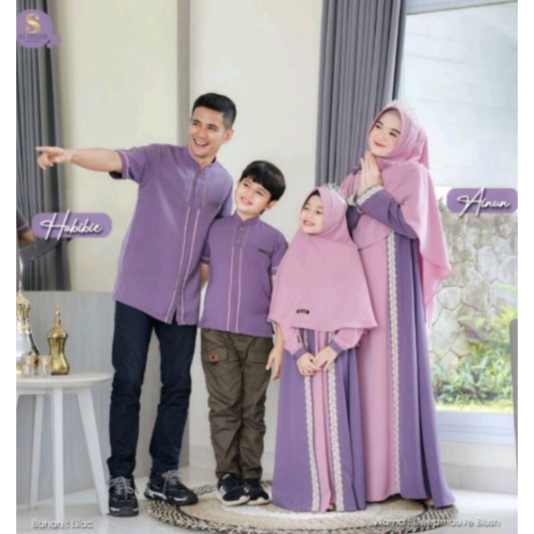 SARIMBIT AINUN DRESS BY SS HIJAB (GAMIS SET KHIMAR)