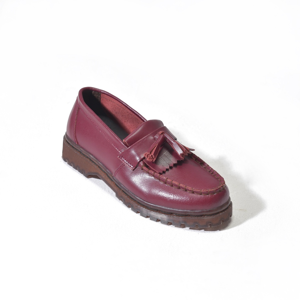 FLOODY BLUE I TASSEL LOAFER | ORTODOC MAROON | WOMAN