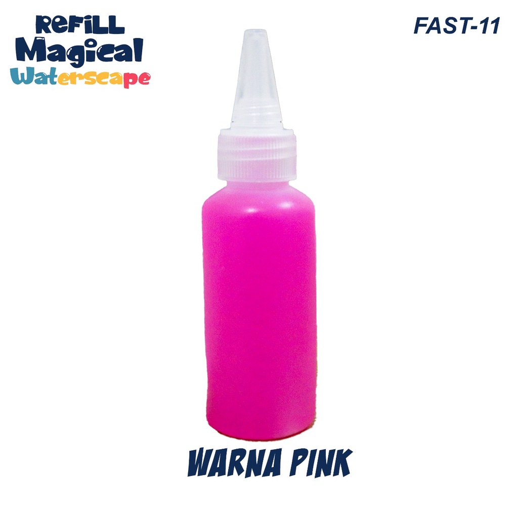 Refill Mainan Edukasi Anak Magical Waterscape Gel 5 warna dan 2 pcs Serbuk Ajaib