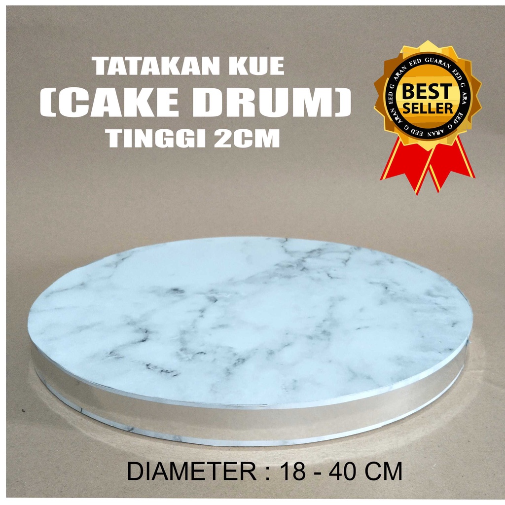 Jual Cake Drum Alas Tatakan Kue Premium Bulat Tinggi Cm Tersedia