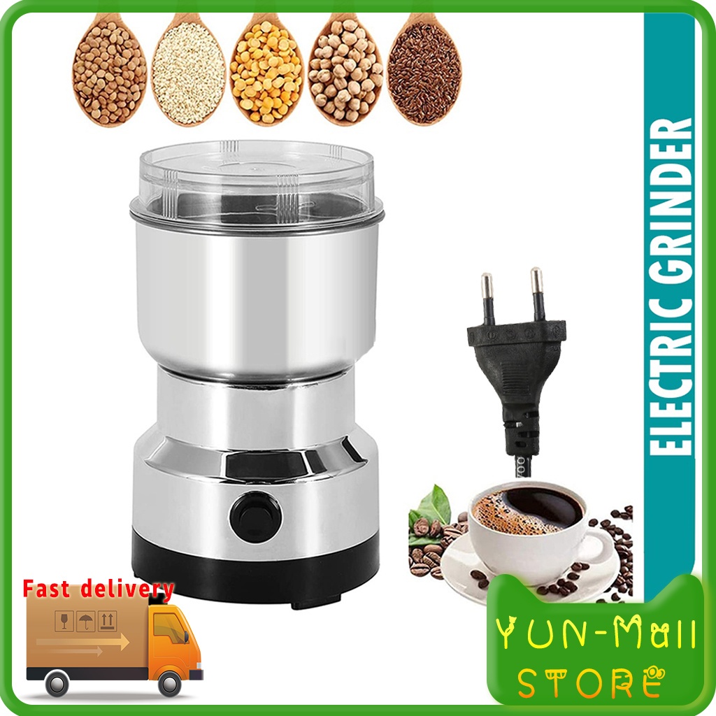 【COD+dalam stok+Pengiriman Cepat】YUN Mall Penggiling bumbu dan penggiling kopi V-8300 Electric Coffee Grinder Blender Bumbu Dapur 150W