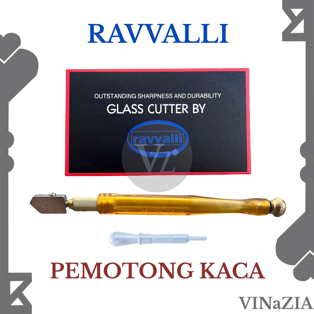 GLASS CUTTER / ALAT POTONG / PEMOTONG KACA MERK RAVVALLI / RAVALI