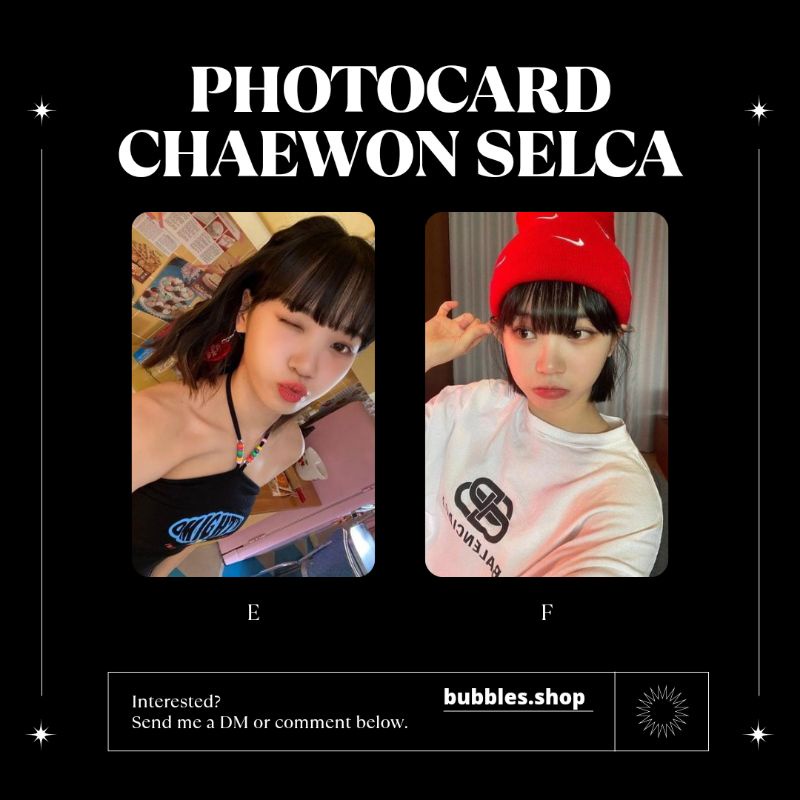 PHOTOCARD UNOFFICIAL CHAEWON LE SSERAFIM SELCA