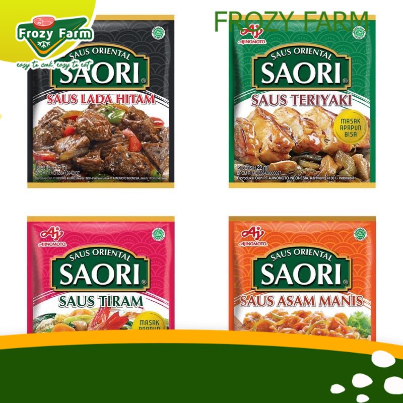 

SAORI SACHET LADA HITAM/TERIYAKI/SAOS TIRAM/ASAM MANIS | FROZY FARM