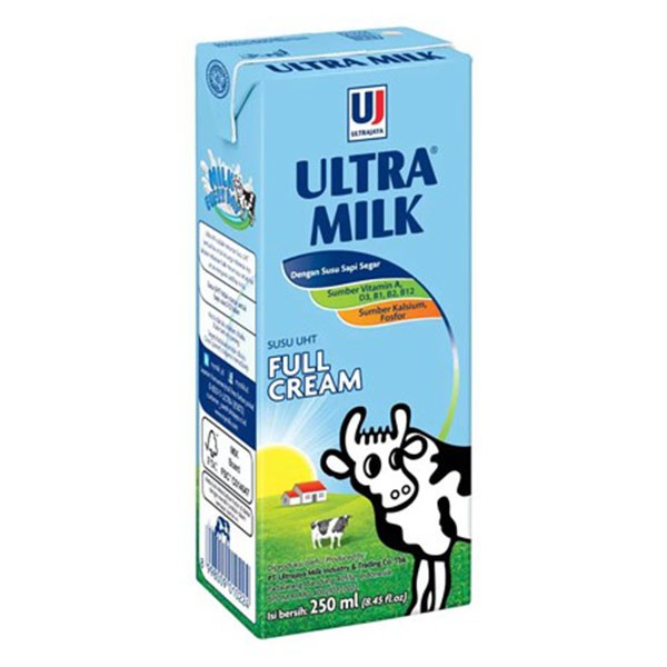 Susu Ultra 250ml Full Cream UHT Ultra Milk