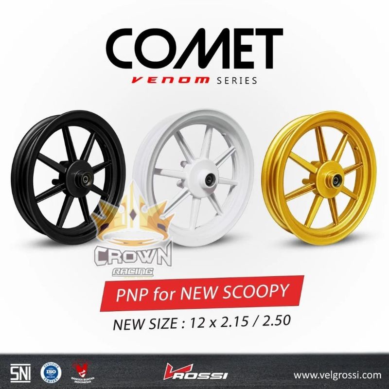 Velg Vrossi Rossi Venom Comet Scoopy Ring 12