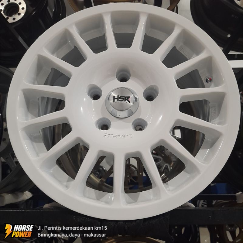Velg Mobil Ring15 Hsr Wheel Putih Cocok untuk Innova, Apv, Granmax, dll