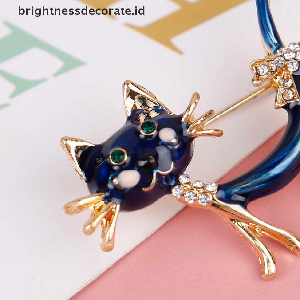 [Birth] Kepribadian Kucing Biru Bros Gadis Wanita Kantor Kasual Bros Pin Hadiah [ID]