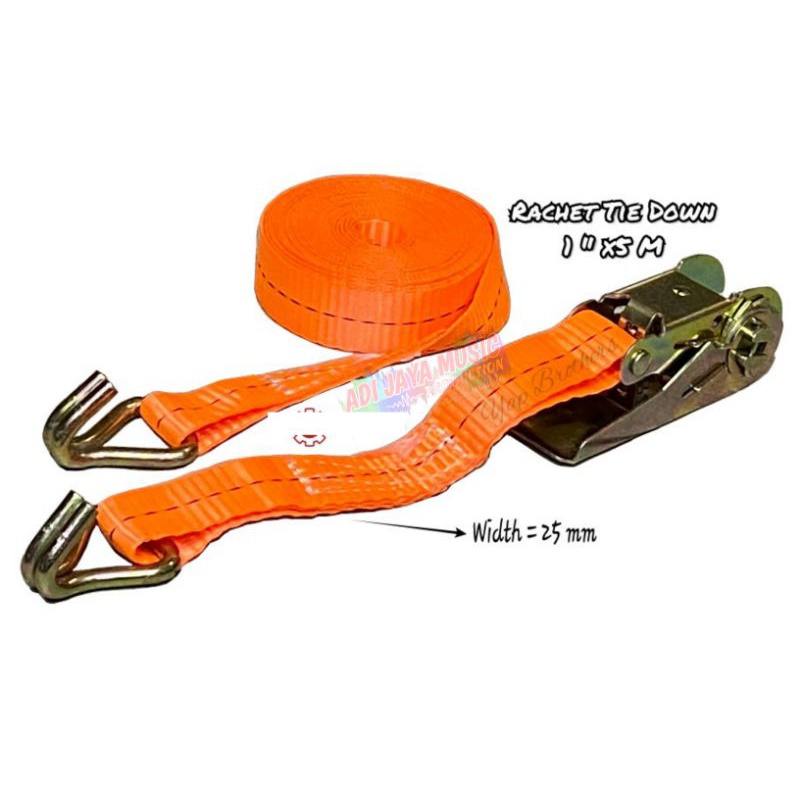Rachet Tie Down Trackbelt Treckbelt Track Belt 1" x 5M