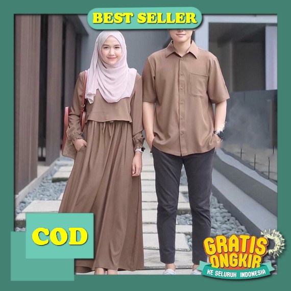 Djawa-Baju Batik Set Family-Aira Dress-C0Uple Batik Suami Istri Seragaman Terbaru 2023-Couple Batik 